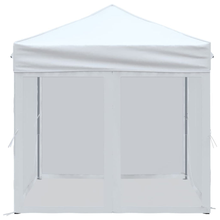 Tenda per Feste Pieghevole con Pareti Laterali Bianco 2x2 m 93510