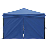 Tenda per Feste Pieghevole con Pareti Laterali Blu 3x3 m