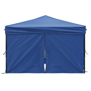 Tenda per Feste Pieghevole con Pareti Laterali Blu 3x3 m