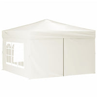 Tenda per Feste Pieghevole con Pareti Laterali Crema 3x3 m 93522
