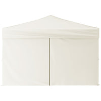 Tenda per Feste Pieghevole con Pareti Laterali Crema 3x3 m 93522