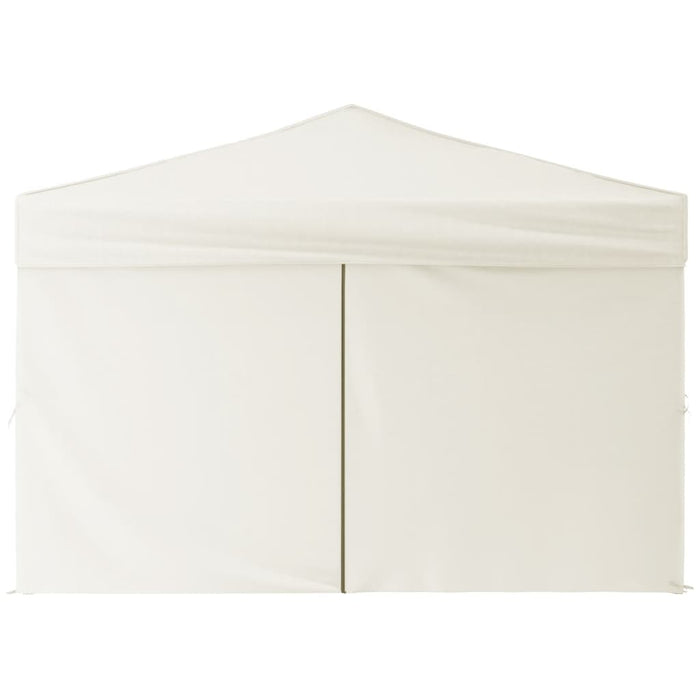 Tenda per Feste Pieghevole con Pareti Laterali Crema 3x3 m 93522