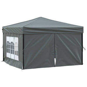 Tenda per Feste Pieghevole con Pareti Laterali Antracite 3x3 m 93523