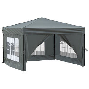 Tenda per Feste Pieghevole con Pareti Laterali Antracite 3x3 m 93523