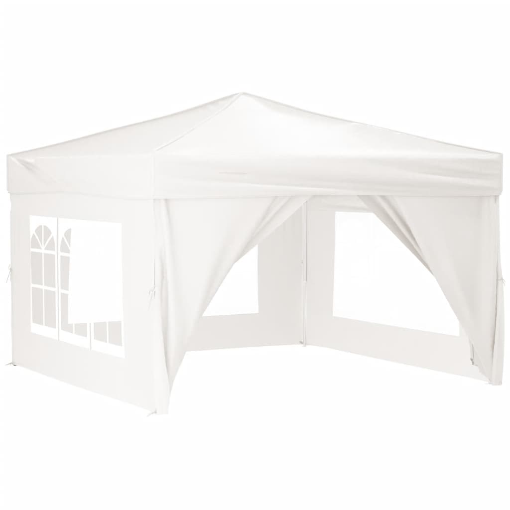 Tenda per Feste Pieghevole con Pareti Laterali Bianco 3x3 m 93524
