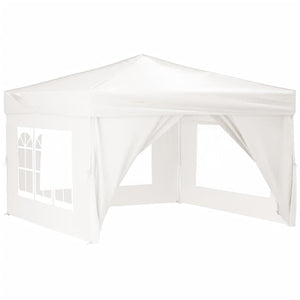 Tenda per Feste Pieghevole con Pareti Laterali Bianco 3x3 m 93524