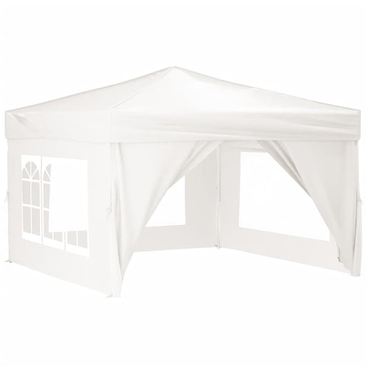 Tenda per Feste Pieghevole con Pareti Laterali Bianco 3x3 m 93524