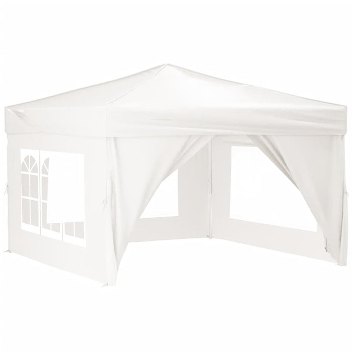 Tenda per Feste Pieghevole con Pareti Laterali Bianco 3x3 m 93524