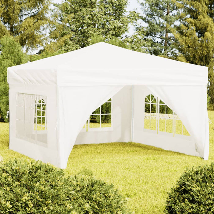 Tenda per Feste Pieghevole con Pareti Laterali Bianco 3x3 m 93524