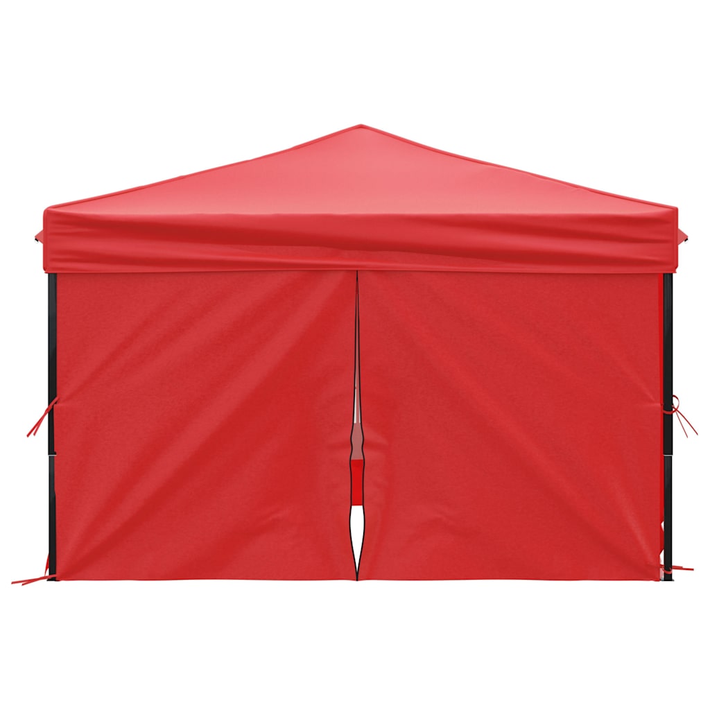 Tenda per Feste Pieghevole con Pareti Laterali Rosso 3x3 m 93527