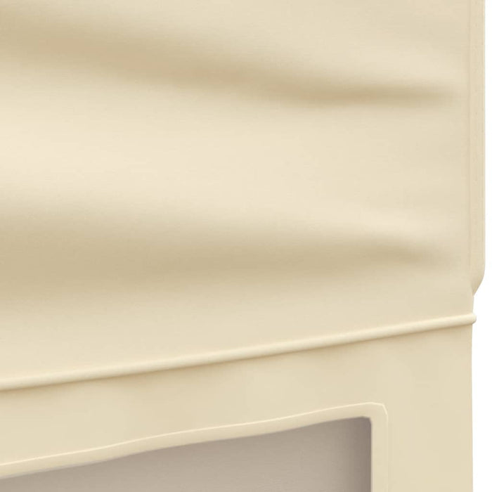 Tenda per Feste Pieghevole con Pareti Laterali Crema 3x3 m