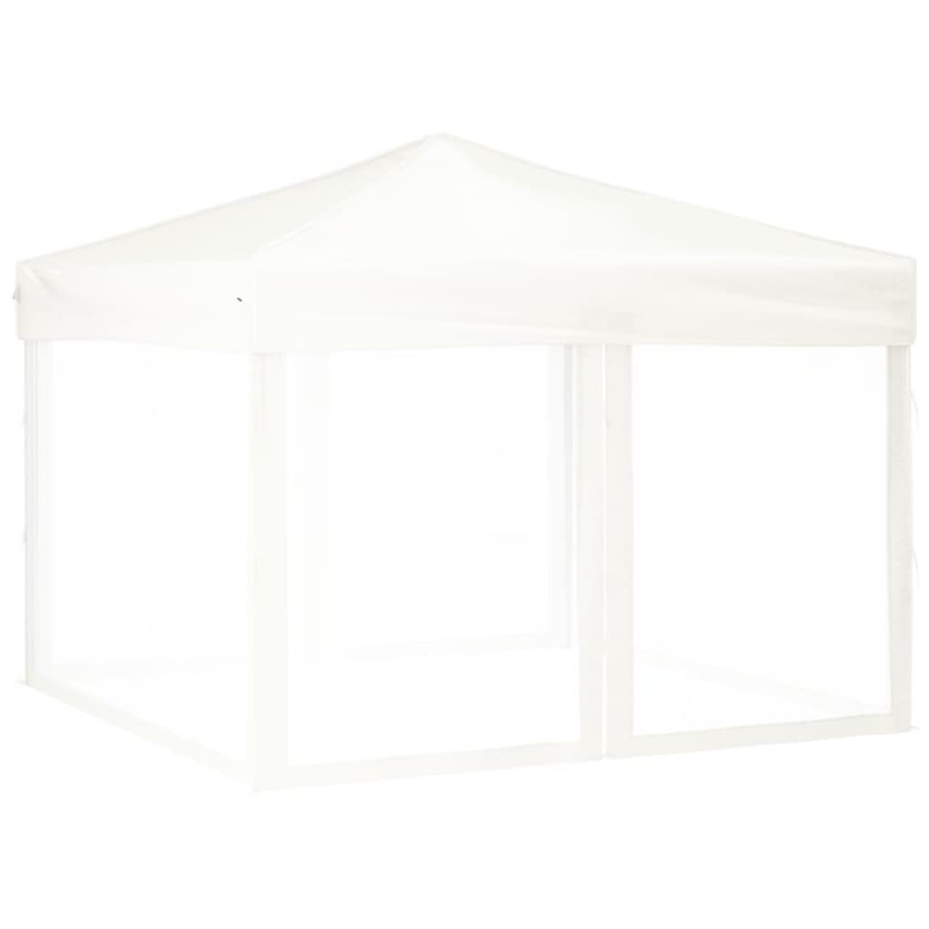 Tenda per Feste Pieghevole con Pareti Laterali Bianco 3x3 m 93531