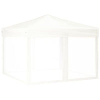 Tenda per Feste Pieghevole con Pareti Laterali Bianco 3x3 m 93531