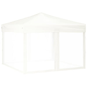 Tenda per Feste Pieghevole con Pareti Laterali Bianco 3x3 m 93531