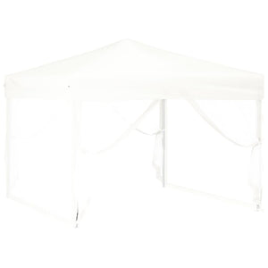 Tenda per Feste Pieghevole con Pareti Laterali Bianco 3x3 m 93531
