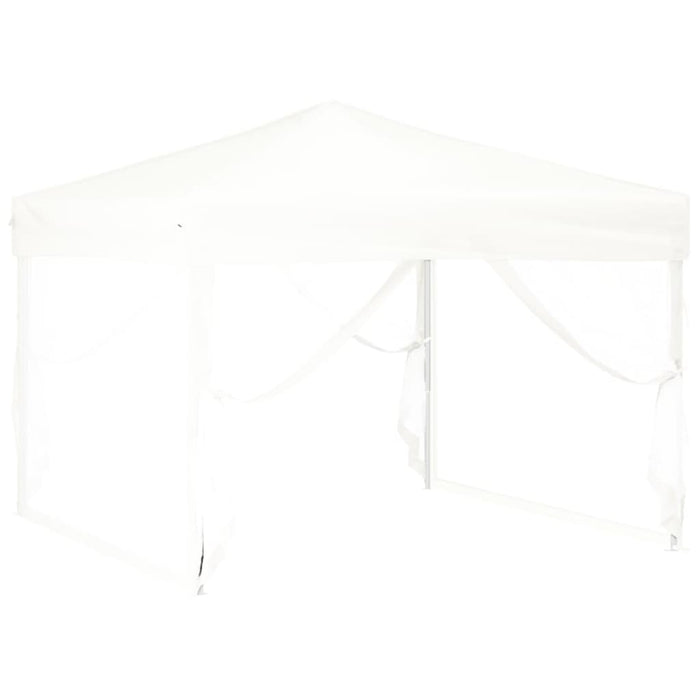 Tenda per Feste Pieghevole con Pareti Laterali Bianco 3x3 m 93531