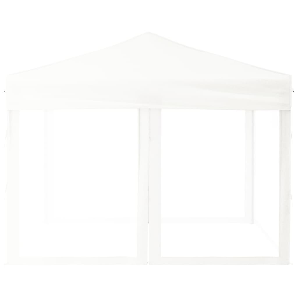 Tenda per Feste Pieghevole con Pareti Laterali Bianco 3x3 m 93531