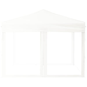 Tenda per Feste Pieghevole con Pareti Laterali Bianco 3x3 m 93531