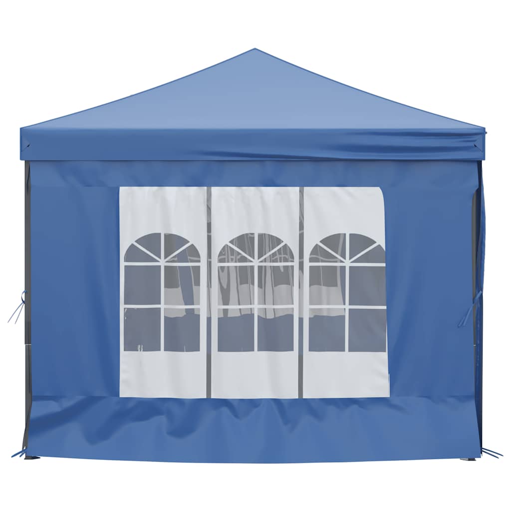 Tenda per Feste Pieghevole con Pareti Laterali Blu 3x6 m
