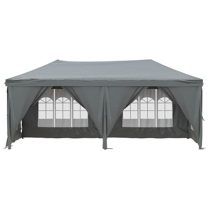 Tenda per Feste Pieghevole con Pareti Laterali Antracite 3x6 m 93544