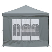 Tenda per Feste Pieghevole con Pareti Laterali Antracite 3x6 m 93544