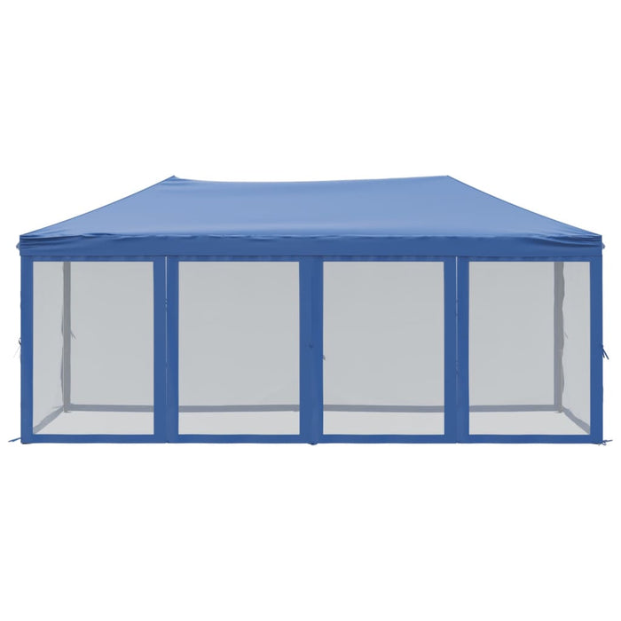 Tenda per Feste Pieghevole con Pareti Laterali Blu 3x6 m 93549