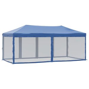 Tenda per Feste Pieghevole con Pareti Laterali Blu 3x6 m 93549