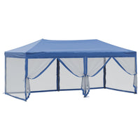 Tenda per Feste Pieghevole con Pareti Laterali Blu 3x6 m 93549
