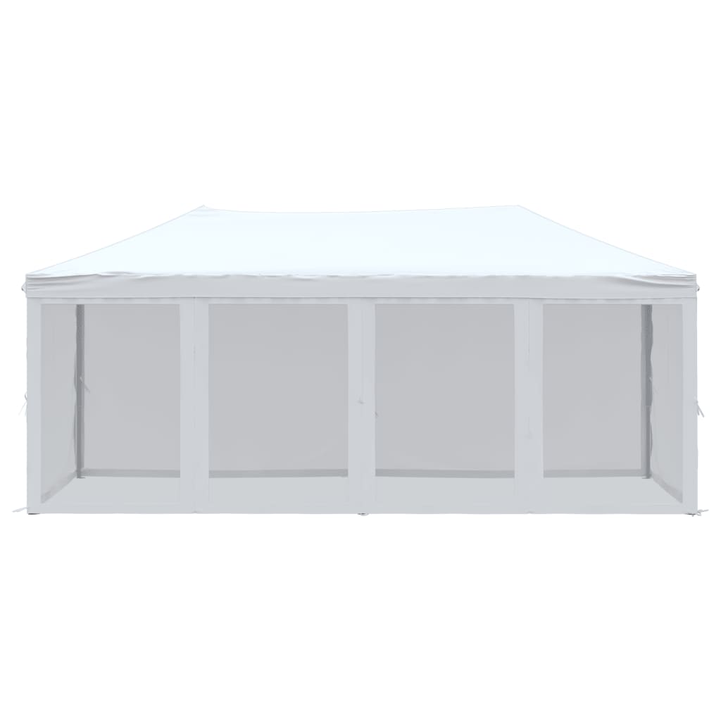 Tenda per Feste Pieghevole con Pareti Laterali Bianco 3x6 m 93552