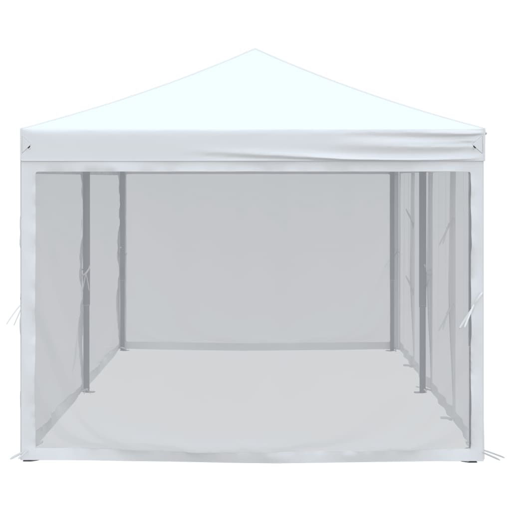 Tenda per Feste Pieghevole con Pareti Laterali Bianco 3x6 m 93552