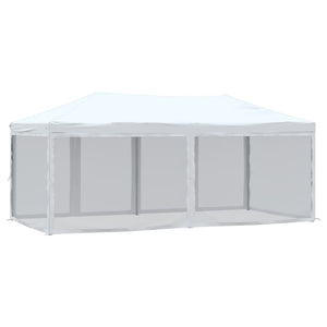 Tenda per Feste Pieghevole con Pareti Laterali Bianco 3x6 m 93552