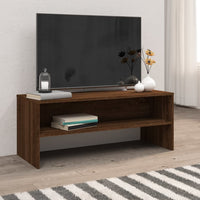 Mobile Porta TV Rovere Marrone 100x40x40cm in Legno Multistrato cod mxl 17334