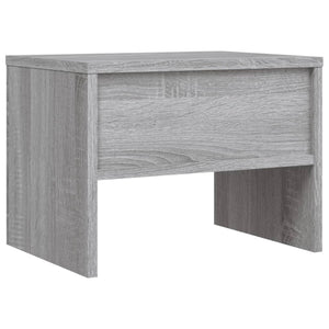 Comodini Grigio Sonoma 2 pz-Set di 2 Tavolino da notte 40x30x30 cm in Legno Multistrato 805263