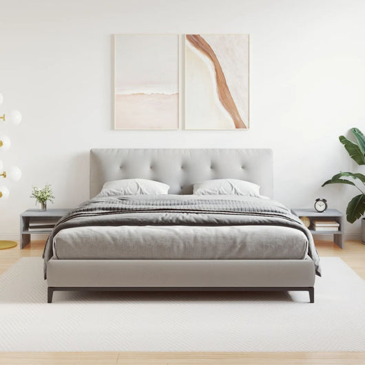 Comodini Grigio Sonoma 2 pz-Set di 2 Tavolino da notte 40x30x30 cm in Legno Multistrato 805263