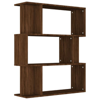 Libreria/Divisorio Rovere Marrone 80x24x96 cm Legno Multistrato cod mxl 9552