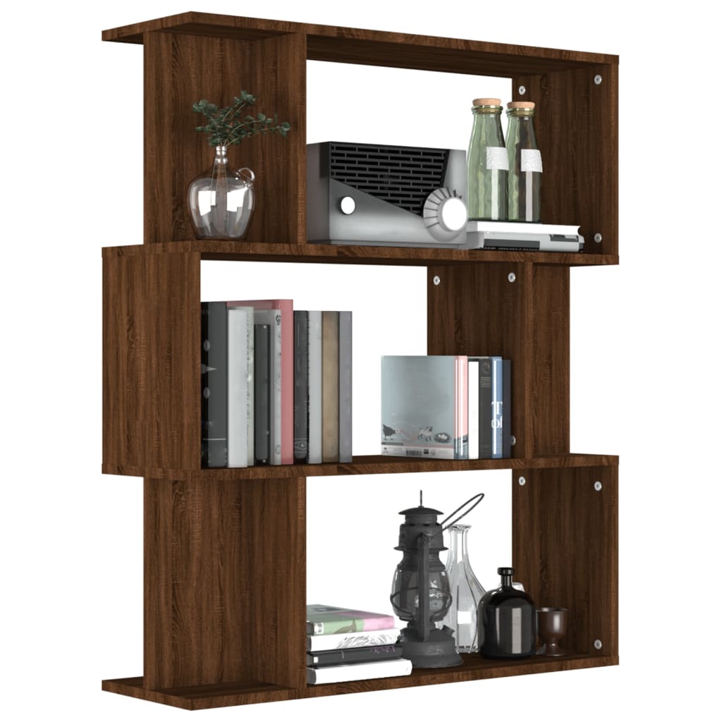 Libreria/Divisorio Rovere Marrone 80x24x96 cm Legno Multistrato cod mxl 9552