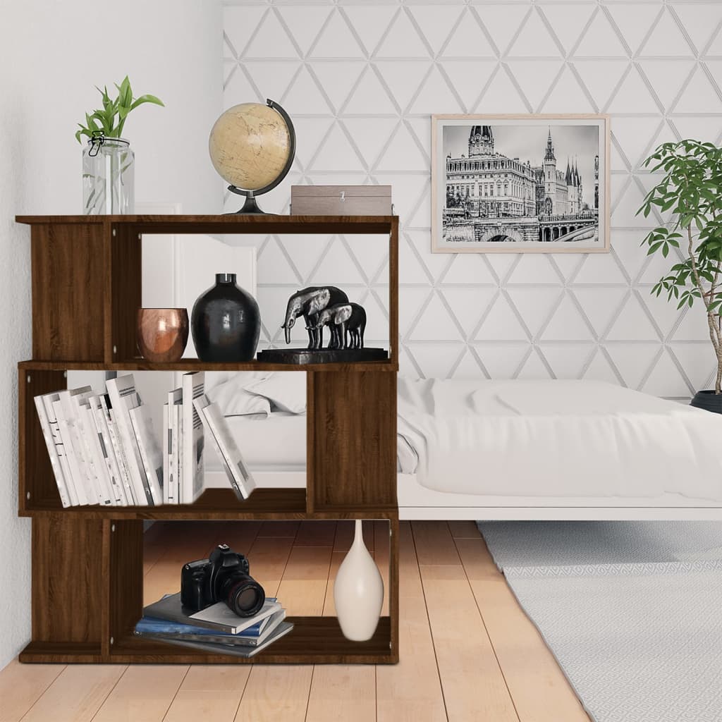 Libreria/Divisorio Rovere Marrone 80x24x96 cm Legno Multistrato cod mxl 9552