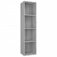 Libreria/Mobile TV Grigio Sonoma 36x30x143 cm Legno Multistrato 815247