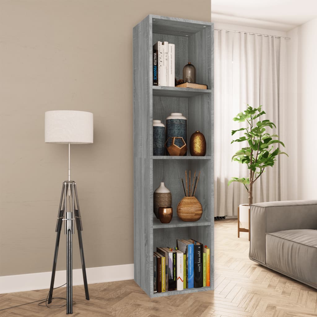 Libreria/Mobile TV Grigio Sonoma 36x30x143 cm Legno Multistrato 815247