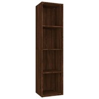 Libreria/Mobile TV Rovere Marrone 36x30x143cm Legno Multistrato cod mxl 8856