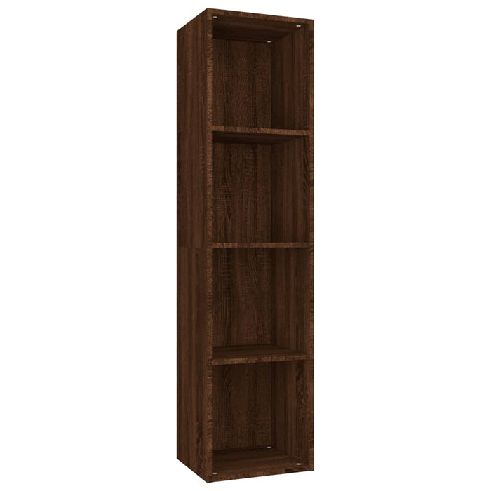 Libreria/Mobile TV Rovere Marrone 36x30x143cm Legno Multistrato cod mxl 8856