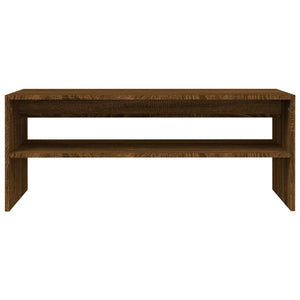Tavolino Salotto Rovere Marrone 100x40x40 cm Legno Multistrato 815257