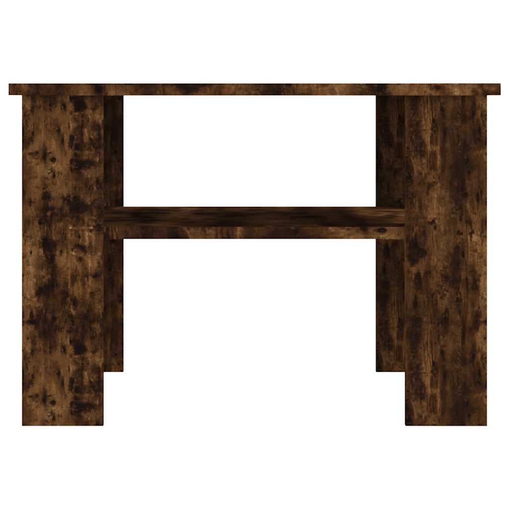 Tavolino da Salotto Rovere Fumo 60x60x42 cm Legno Multistrato 815264