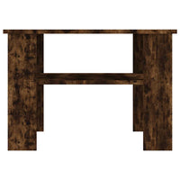 Tavolino da Salotto Rovere Fumo 60x60x42 cm Legno Multistrato 815264