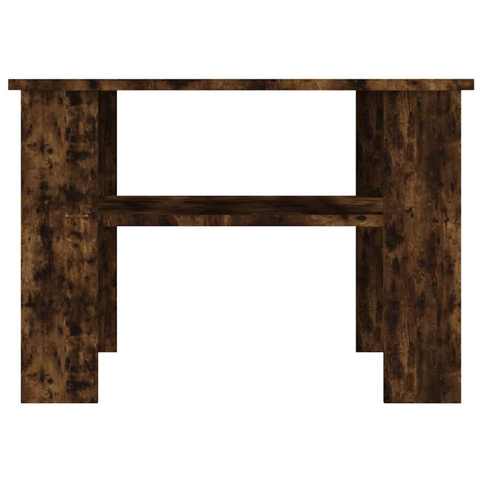 Tavolino da Salotto Rovere Fumo 60x60x42 cm Legno Multistrato 815264