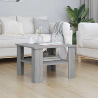 Tavolino da Salotto Grigio Sonoma 60x60x42 cm Legno Multistrato 815265