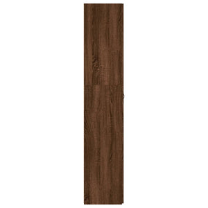 Scarpiera Rovere Marrone 80x35,5x180 cm in Legno Multistrato 815278