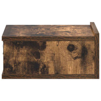 Comodini Pensili Rovere Fumo 2pz 40x30x15 cm Legno Multistrato cod mxl 30650