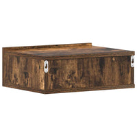 Comodini Pensili Rovere Fumo 2pz 40x30x15 cm Legno Multistrato cod mxl 30650