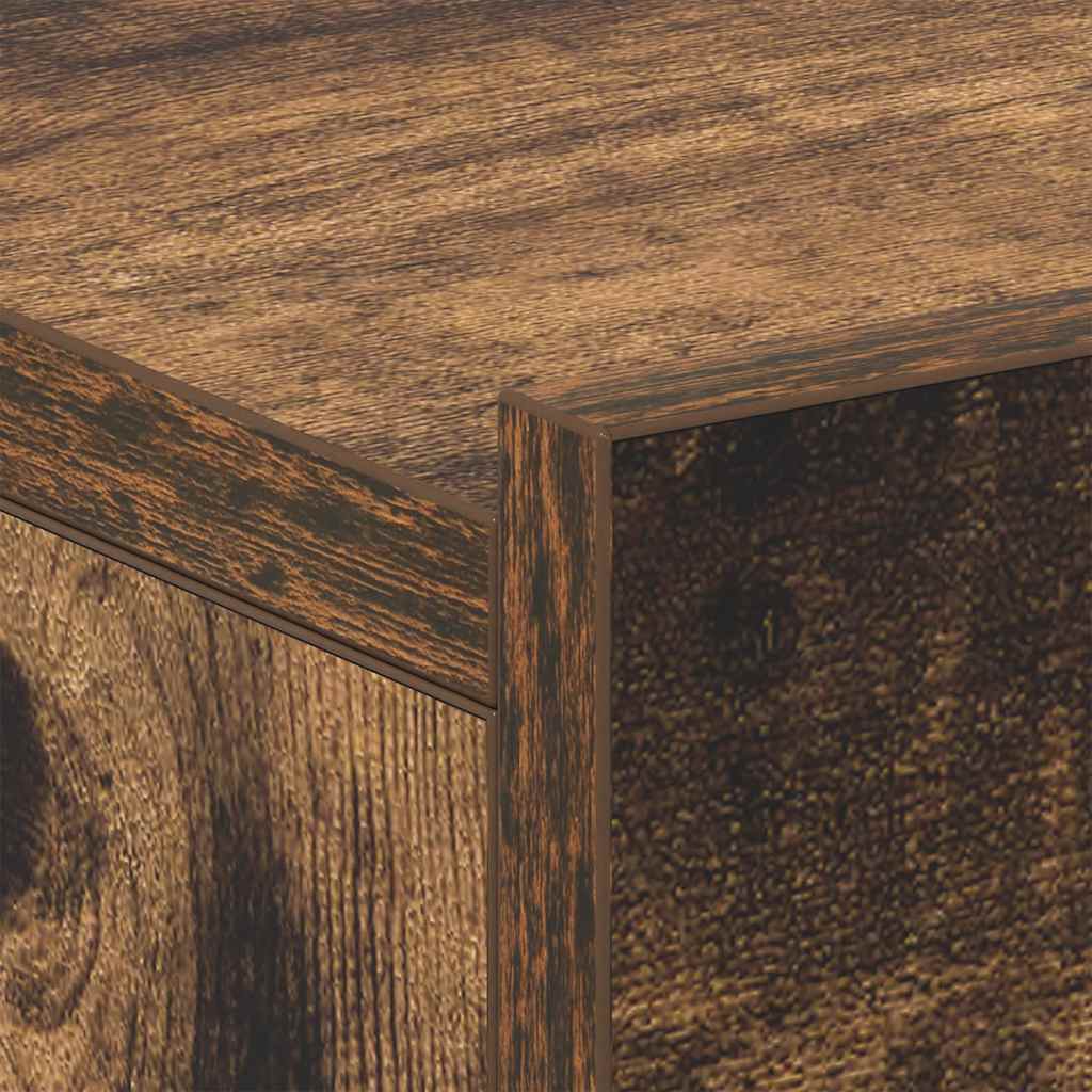 Comodini Pensili Rovere Fumo 2pz 40x30x15 cm Legno Multistrato cod mxl 30650